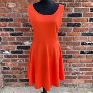 Orange Skater Dress Vibe Sportswear